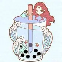 喝珍珠奶茶的二次元头像_微信头像图片大全