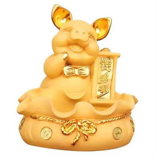 招财猪摆件金猪聚财存钱罐摆件2019猪年送礼吉祥物家居工艺品摆设