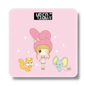 创意体重秤充电款家用女生简约可爱迷你称人体秤电子秤 兔儿女充电款