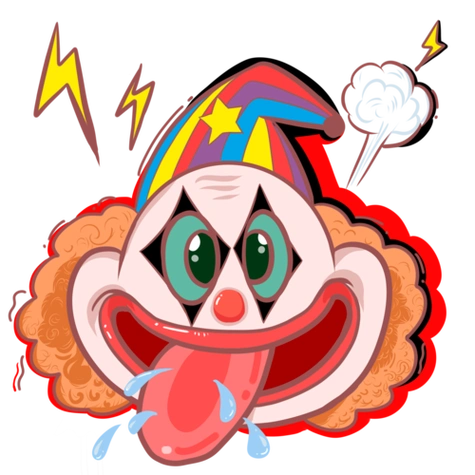 愚人节手绘小丑搞怪卡通头像