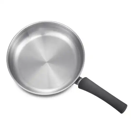 意大利尚尼不锈钢平底锅 无涂层少油烟不粘锅 煎蛋烙饼煎牛排煎锅
