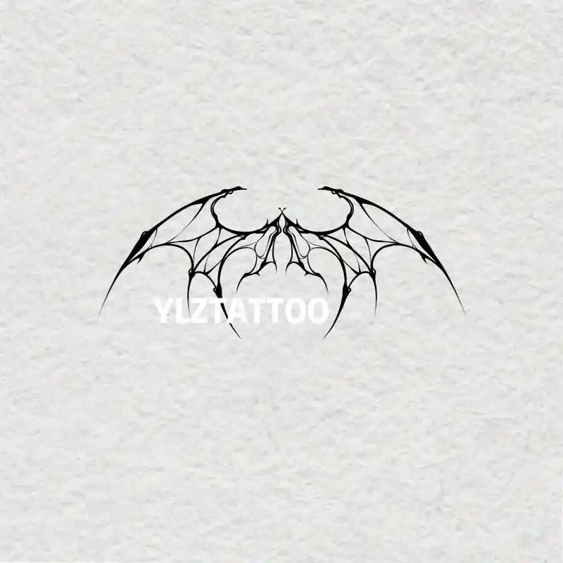 tattoo/翅膀9407蝙蝠纹身 客稿07拿图 7315第一次画蝙蝠