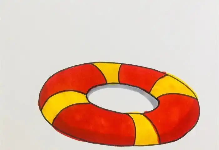 游泳圈上简笔画的画法图解分享到这里查找更多游泳圈上的女孩怎么画