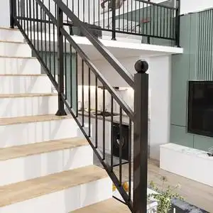 圣斐罗轻奢铁艺楼梯扶手护栏家用现代简约阳台阁楼室内复式公寓自