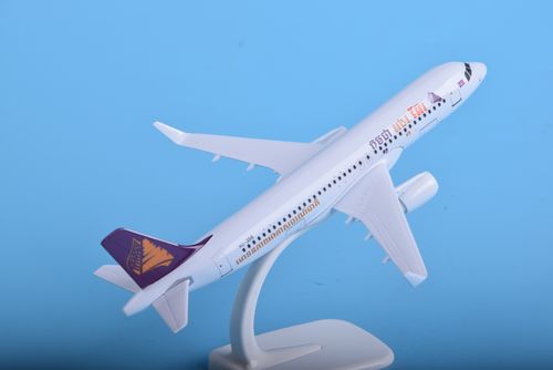 a320柬埔寨吴哥20cm合金仿真静态金属客机飞机模型摆件玩具礼物