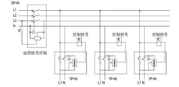 分励脱扣器接线图