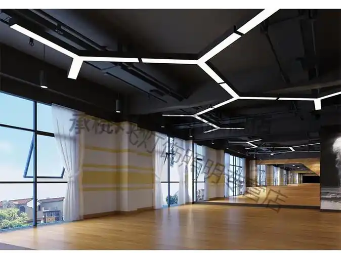 led工业风商用店铺吊灯展厅创意异形灯具舞蹈室商场超市造型灯高亮