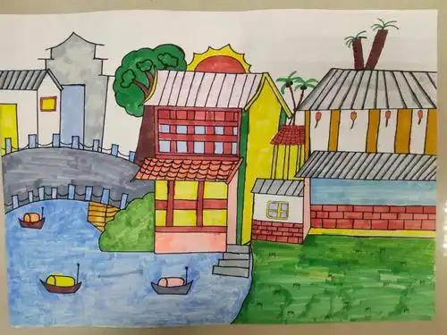 我心目中的新农村人居环境我眼中的家乡变化主题绘画获奖作品展播二