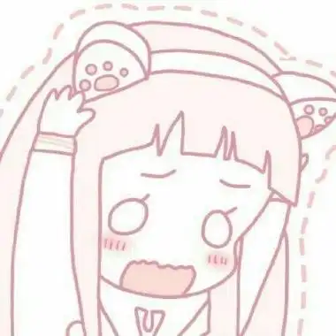 高清淡淡的粉色系可爱少女心头像卡通图片