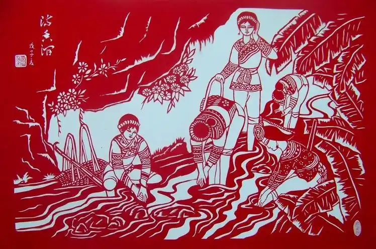 风景画剪纸图案延安剪纸---延安风景新建设风貌窗花十九剪纸墙贴新