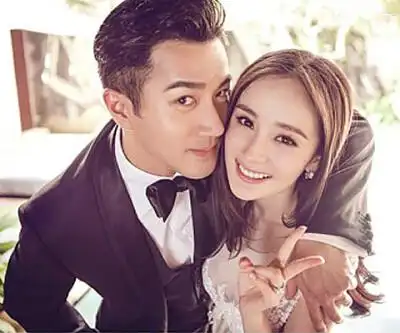 杨幂刘恺威结婚照