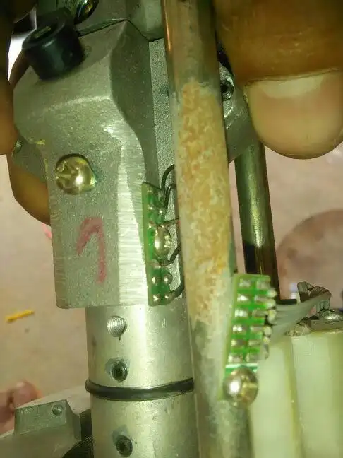 镭尚水平仪里面和头发一样细的铜线断了怎么接,求图