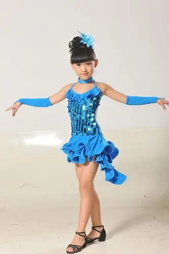 比赛拉丁舞裙女儿童拉丁舞服装少儿拉丁舞演
