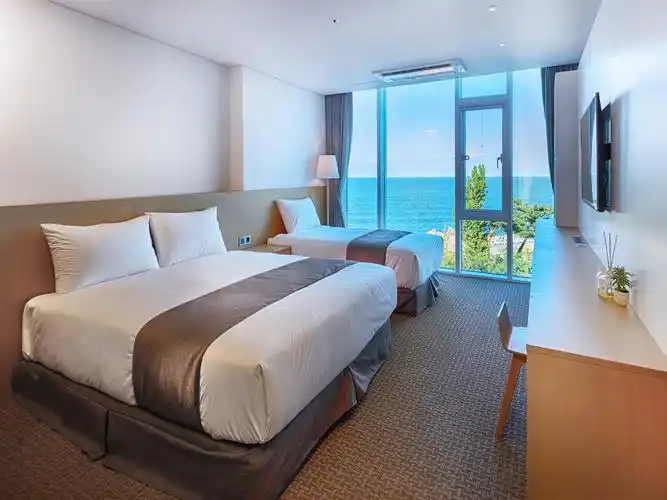 海景豪华房(双床) (deluxe twin ocean view)