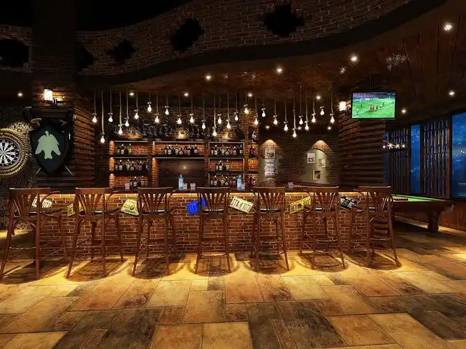 广州市原创清吧装修300平米小户型古典风格