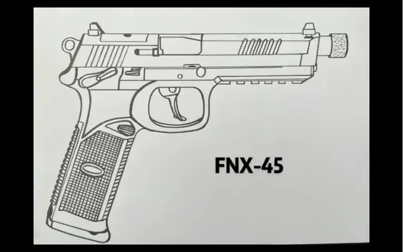 手枪简笔画!兄弟们,已经很简了.