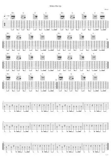 aviciiwakemeup吉他谱