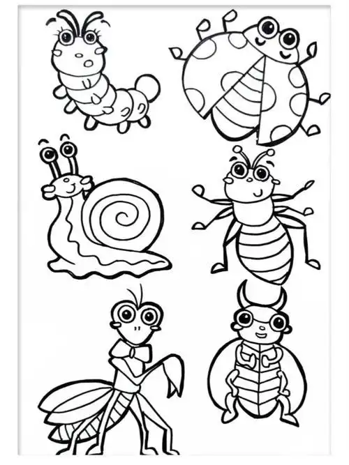 昆虫简笔画昆虫简笔画大全大图 小虫子简笔画图片大全欣赏小虫子简笔