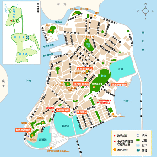 澳门旅游地图