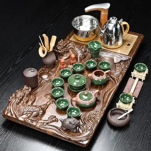 套装茶盘自动一体功夫茶具家用办公室泡茶喝茶茶桌茶几茶台茶道