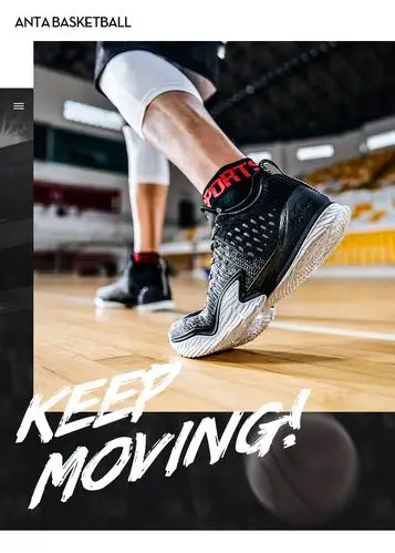 安踏男鞋2018秋冬新款运动篮球鞋男汤普森3代kt3 low减震低帮战靴