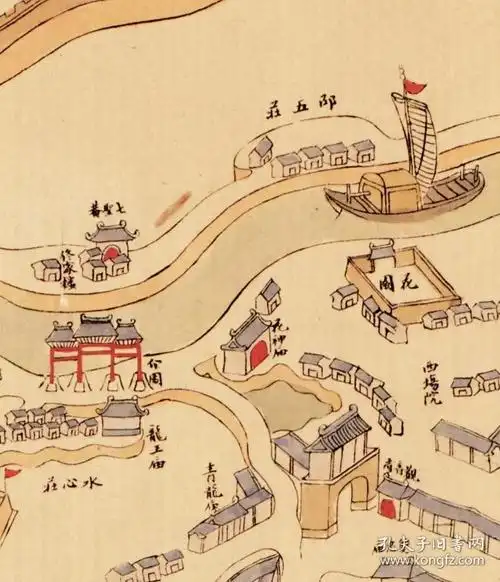 古地图1899天津城厢保甲全图清光绪二十五年纸本大小819416405厘米