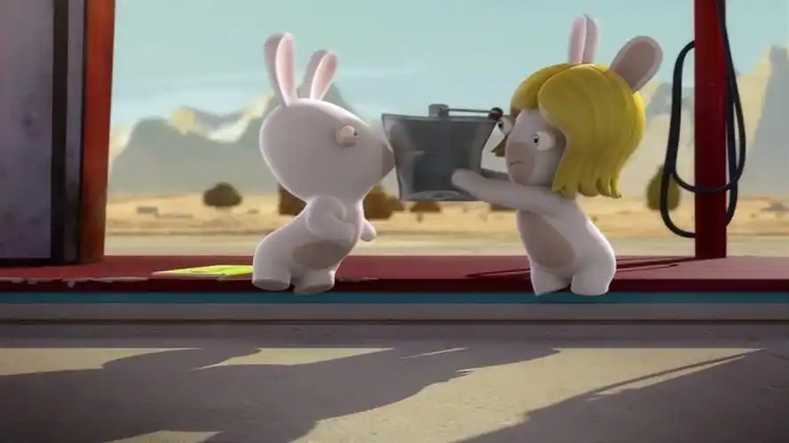 疯狂的兔子疯兔演戏一只演奶牛还有一只演美兔