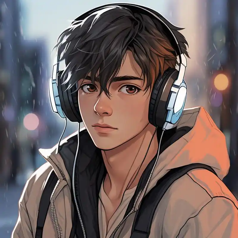 🎧带耳机的帅气男生头像😎