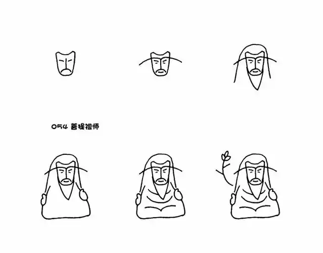 一分钟简笔西游菩提祖师