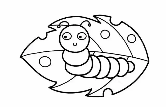 如何画毛毛虫彩色简笔画