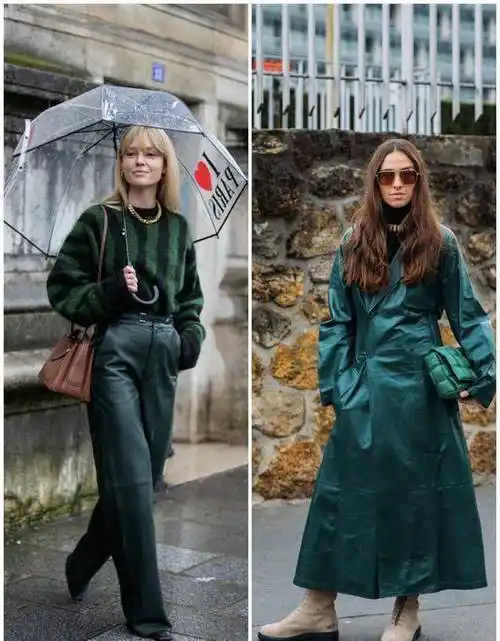 原创2021年超流行的颜色之一深绿色单品不能错过显白还显气质