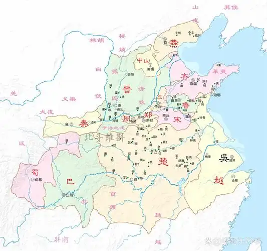 多年的诸侯国兼并战争,剩下的诸侯国已经比较少了,晋国已经名存实亡