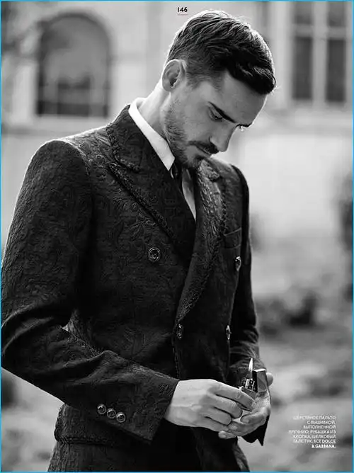 复古西装绅士时尚欧美型男男模搭配