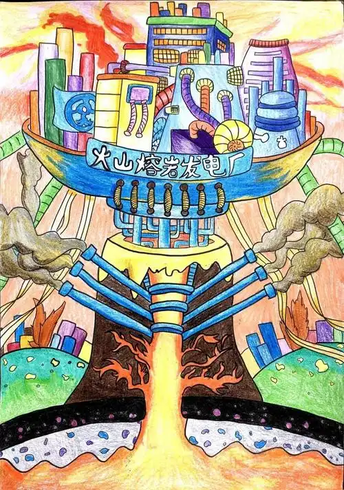 小学生49幅科幻未来科技主题绘画作品欣赏,赶紧收藏起来给宝贝练