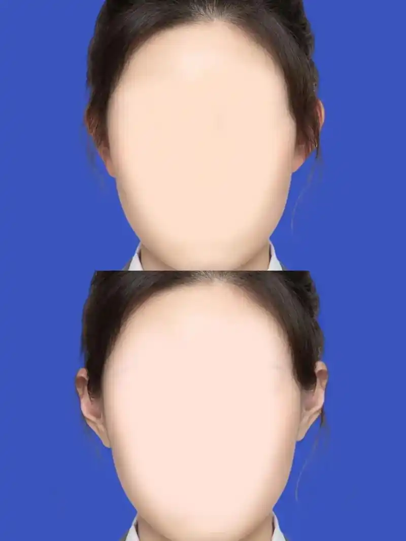 证件照p耳朵哦.#证件照 #ps修图 #p耳朵 - 抖音