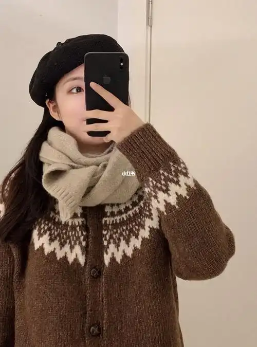 费尔岛花纹毛衣