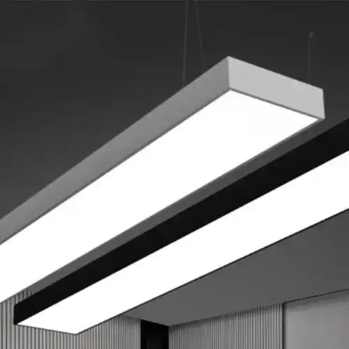 led办公室灯长方形方通吊线吸顶灯古达简约现代店铺商用超亮长条吊灯