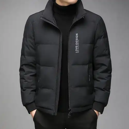 艾蒂思顿2021冬季新款男士短款羽绒服潮流时尚印花冬装外套男批发