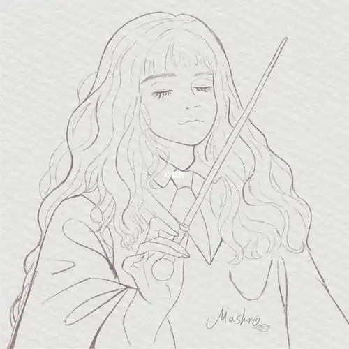 赫敏格兰杰临摹