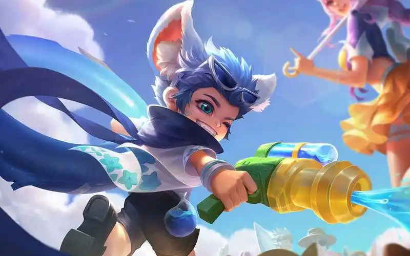 王者荣耀李元芳逐浪之夏模型全方位展示