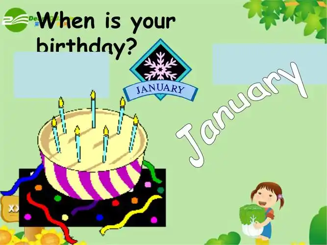 三年级英语上册unit 7 my birthday第四课时课件 人教版新起点_第3页