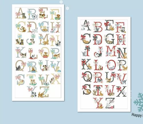 刘年锦绣 正品dmc绣线十字绣自配套件 非印花 lbp 动物字母表