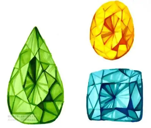 儿童画教程|创意色彩美术课程《闪耀的宝石矿》