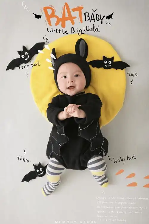 百天半岁宝宝创意照