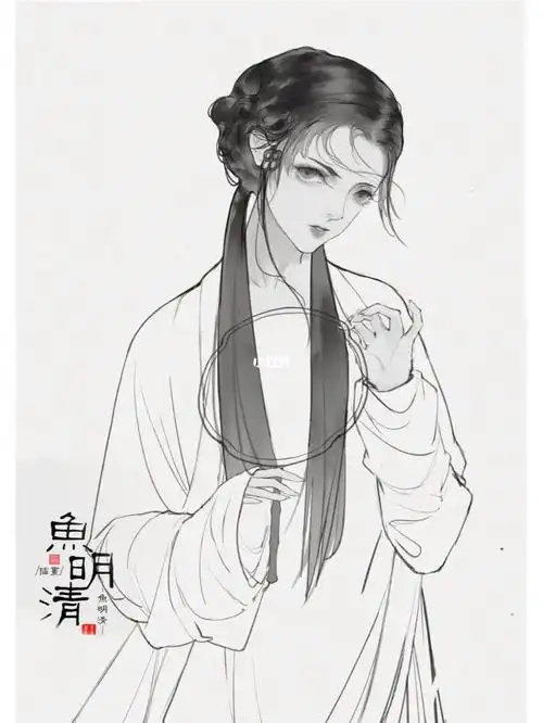 鱼明清插画涂个小青蛇yeimq63