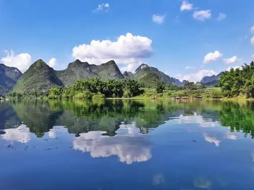 河池金城江区拔贡镇风光---青山不墨千秋画 碧水无弦万古琴