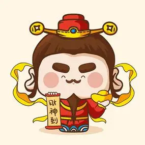 原创财神卡通造型设计