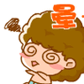 晕. - 超可爱的卷毛小孩表情包_动图gif表情-发表情