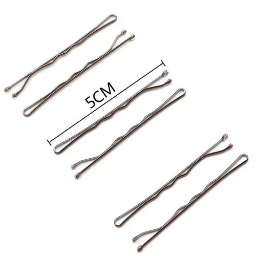 lirong 金属 5 厘米/2in 波浪发夹发夹夹子手柄为头发装饰 60 件