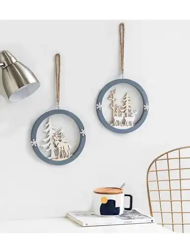 北欧ins挂件生日女房间宿舍装饰物餐厅客厅墙面墙上麋鹿壁挂